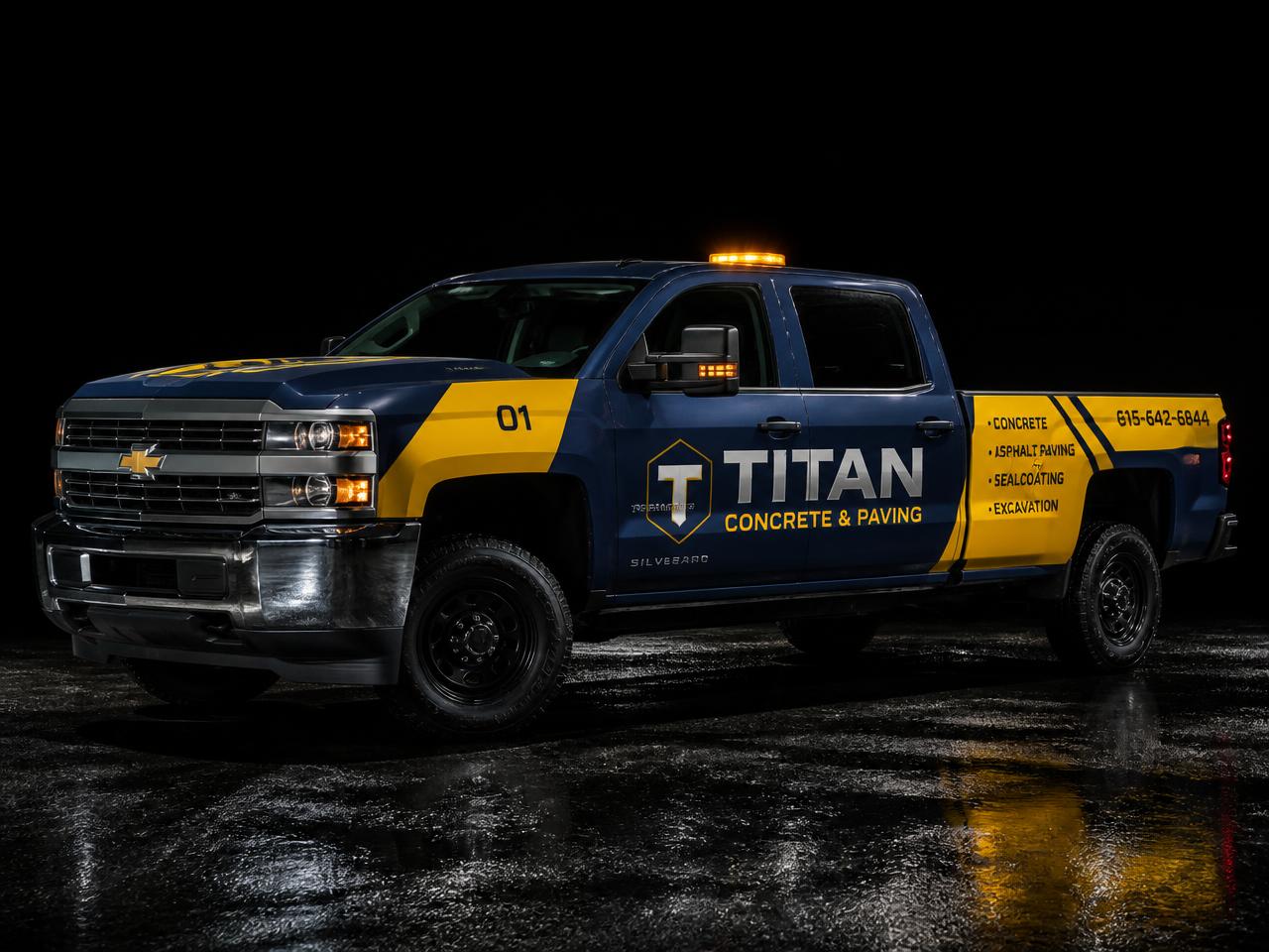 Titan Concrete — Crew Cab Wrap by Wrap Zone