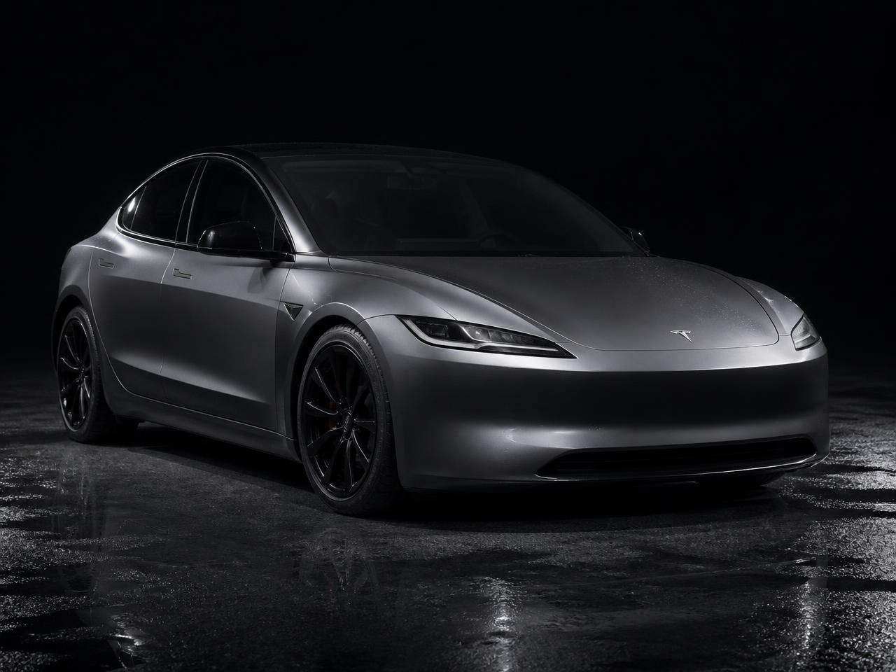 Satin Gunmetal Model 3 — Color Change by Wrap Zone